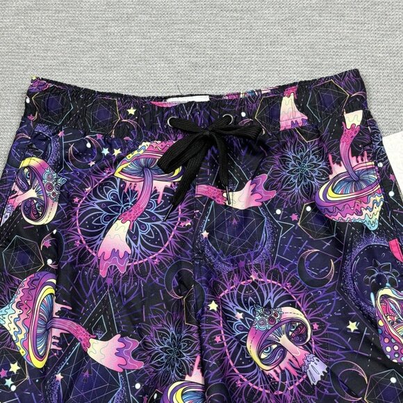 Kronic Prints Drill Clothing Mens Psychedelic Mushroom Board Shorts Size S NWT - Picture 3 of 15
